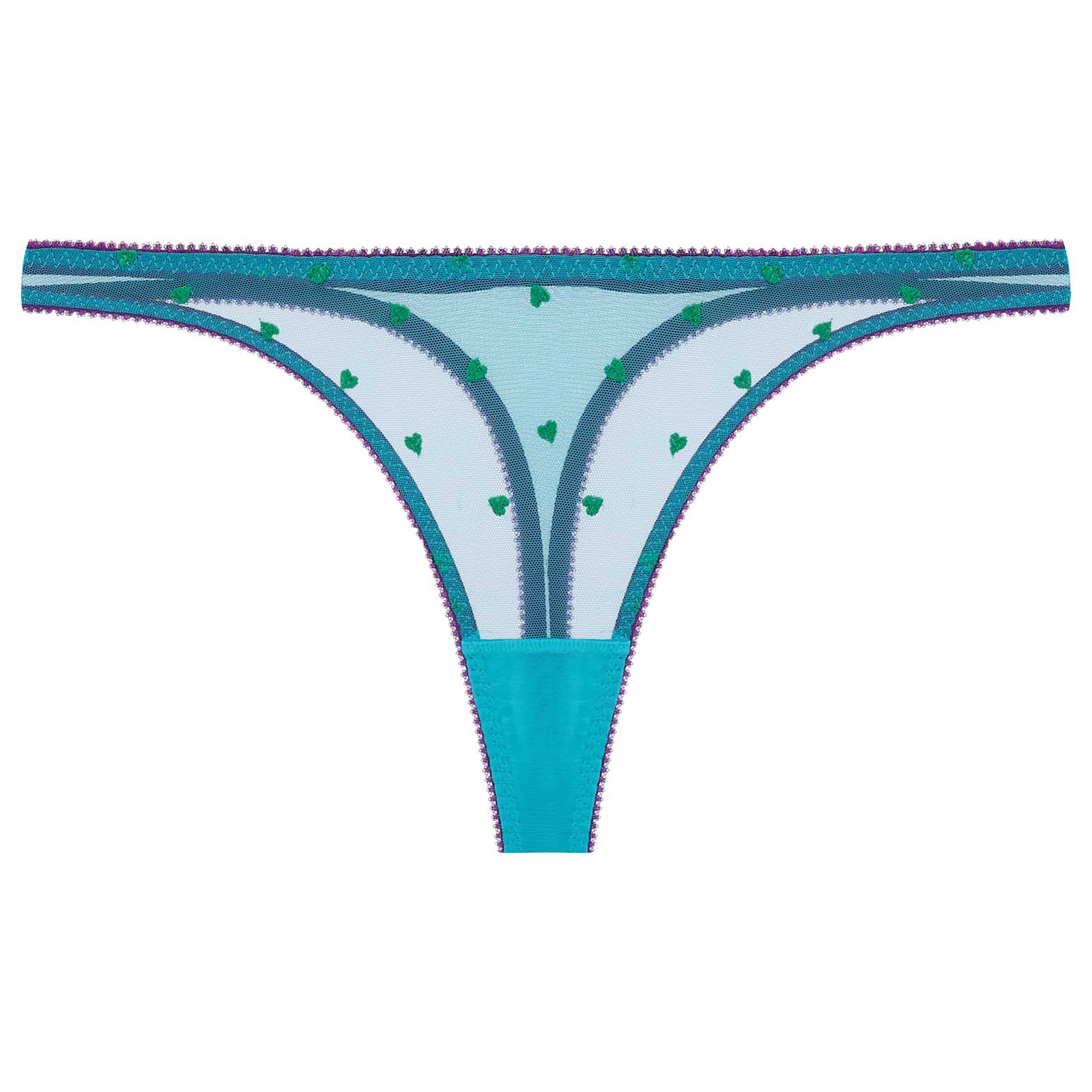 Dora Larsen Nelle Heart Embroidery Thong